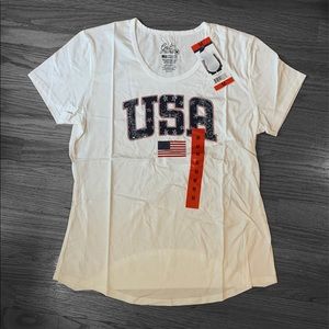 NWT. GALT freedom tee. MADE IN USA, 100% COTTON, women’s t-shirt